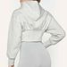 Women's Light Gray Cotton Hooded Zip-Up Sweatshirt - Casual Fall Pullover With Long Sleeves (S/M/L/XL)_ecoleips.com