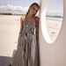 Women's Clothing Spring And Summer Striped Elastic Sexy Large Swing Pocket Suspender Dress_ecoleips.com