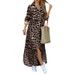 2025 New Fashion: Cross-Border European And American Spring/Summer Casual Leopard Print Fashionable Slit Extra-Long_ecoleips.com