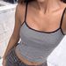 Summer Slim Fit Women's Camisole Top Sleeveless Sexy Low Neck Striped Print Style_ecoleips.com