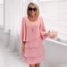 Spring/Summer Fashion Cake Dress For Women: Loose-Fitting, Slimming Round-Neck Dress_ecoleips.com