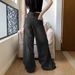 American-style Washed Wide-leg Jeans For Women, New Loose Straight Casual Pants, Slightly Oversized/European And_ecoleips.com