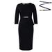 Women's Slim Fit Elegant Hip Dress D3312 Foreign Trade Fashion OL African Style New Clothing_ecoleips.com