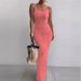 Women's Clothing Women's Tight Long Skirt Sexy Slim Sleeveless Temperament Dress_ecoleips.com