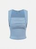 Women's Clothing Fashion Slim Sexy Solid Color Tube Top Bottom Vest_ecoleips.com