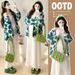 Real Shot Maternity Wear Autumn Winter Loose Camellia Embroidery Design Elegant Age-Reducing Versatile Sweater Cardigan_ecoleips.com
