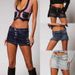 Women's Clothing New Sexy Hot Girl Denim Skirt Summer High Elastic Hip Skirt Mini Skirt Female_ecoleips.com