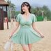New Women's Skirt Style One Piece Swimsuit Covers Tummy Slimming And Flattering Plus Size Hot Springs Suitable Up_ecoleips.com
