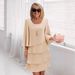 Spring/Summer Fashion Cake Dress For Women: Loose-Fitting, Slimming Round-Neck Dress_ecoleips.com