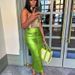 Verve OL6130 Sexy Bodycon Invisible Zipper Split Midi Leather Skirt_ecoleips.com