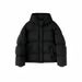Women's Short Puffer Jacket With 86%-90% White Duck Feathers, Winter Oversized Hooded Coat, Lightweight Warm Puff Coat For Petite & Tall Women_ecoleips.com