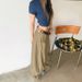 Melard Military Green Scythe Jeans For Women, Summer 2025 New Spring Collection, Relaxed And Casual Wide-Leg Cargo Pants_ecoleips.com