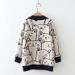 Foreign Trade European American Style Women's Sweater Coat, New Autumn And Winter Loose, Casual, Cute Cartoon Knitted_ecoleips.com