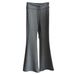 Springtime Petite Grey Cloud Cotton High-Waisted Flared Pants for Women Drawstring Draped Relaxed Casual Sporty Bottoms_ecoleips.com