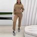 Women's Casual Hoodie Set - Long Sleeve Pullover Sweatshirt With Pockets, Loose Fit, Comfortable & Stylish, Streetwear Outfit - S/M/L/XL/XXL_ecoleips.com