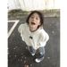 Korean Style Women's Hooded Sweatshirt Autumn Winter Heavyweight Fleece Lined Thickened Casual Printed Couple Long Sleeved Jacket_ecoleips.com