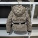 Women's Quilted Ski Jacket – Hooded Stand Collar Coat With Belt (Black, Thermal Padded, 3D Embossed)_ecoleips.com