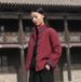 girl 2025 Winer New Rero Chinese Syle Buon Conras Color Sand Collar Sand Washed Linen Jacke Women's Shor Coon_ecoleips.com
