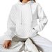 Women's Long-Sleeved Hoodie Casual Fashion Sweater With Hood, Medium-Length Style For Autumn And Winter_ecoleips.com