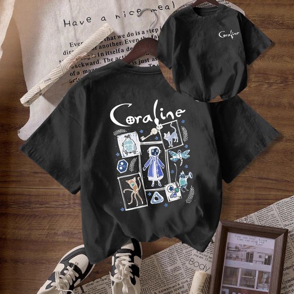 Women's Oversized Graphic T-Shirt - Soft Milk Silk Streetwear Tee With Print (Multiple Colors) Oversized Straight_ecoleips.com