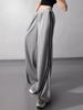 SC001 Striped Sports Women's New Loose Two-stripe Casual Sweatpants Straight Wide-leg Pants For Women_ecoleips.com