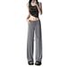 women's clothing casual pants for women spring and autumn new all match straight drape loose wide leg long pants_ecoleips.com