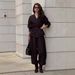 Women's Autumn Cross Neck Long Sleeve Top With Wide Leg Pants Tie Waist Pant Set Stylish Spring/Summer Fashion_ecoleips.com