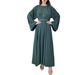Muslim Dress Women Plus Size Modest Casual Dress – Versatile Long Sleeve Abaya In Multi-Colors_ecoleips.com