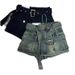 Women's Clothing Real Shot Pictures Of The Stalls New High Waist A Line Denim Shorts For Women Hot Girls Slim High Waist Hip Tight Hot Pants_ecoleips.com