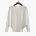 Oversized Batwing Sleeve Off-Shoulder Sweater – Women’s Long Sleeve Knit Top In Cotton-Blend_ecoleips.com