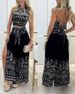 Women's Printed Position Set Lace Up Vest Top Casual Fashionable Style Regular Fit T-Shirt For Ladies_ecoleips.com