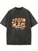 Vintage Washed Oversized T-Shirt For Women, Relaxed Fit Short Sleeve Crew Neck Casual Top For Daily Summer Wear_ecoleips.com