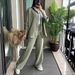 Women's Clothing Spring And Autumn New Women's Long Sleeve Shirt Loose Pants Two-Piece Suit_ecoleips.com