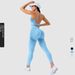 Women's Clothing Seamless Yoga Suit Yoga Bra Peach Hip Pants Fitness Wear Training Sports Two Suit_ecoleips.com