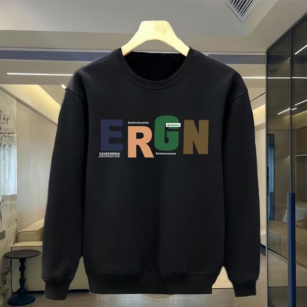 FW25 Matching Couple Cotton Crew Neck Sweatshirt - His & Hers_ecoleips.com
