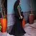 Elegant Plus Size Women's Dress With Lace Mesh Sheer Ruffles Formal Evening Gown_ecoleips.com