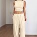Women's Y2K Design Spring/Summer Vest And Trousers Suit Relaxed Everyday Wear Versatile Comfortable Feshion Trend_ecoleips.com