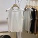 Classic Versatile Stretchy Slim-fit Short Round-neck Sleeveless Women's T-shirt, Stylish And Fashionable Tank Top_ecoleips.com