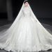 French-Style Long Sleeve Wedding Dress – Elegant Starry Sky Court Gown With Dreamy Silhouette_ecoleips.com