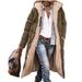 Women's Winter Warm Hooded Coat With Faux Fur Trim – Elegant A-Line Padded Jacket For Cold Weather_ecoleips.com