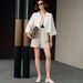 Fashionable Pure Cotton Long Sleeved Shirt Women's Cardigan Style Spring Short Top_ecoleips.com