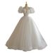 White Light Wedding Dress Evening Gown Women 2025 New Model Marriage Registration Daily Wear, Suitable For Art Exams And_ecoleips.com