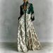 Elegant Retro Casual Long Sleeved Printed Dress Slim Fitting Women's Vacation Clothing_ecoleips.com