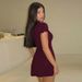 French-style Bodycon Nightclub Dress For Women, 2026 Spring New Product, Sexy Slimming, Bust-revealing, Short-sleeved_ecoleips.com