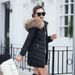 Winter Women’s Hooded Parka With Detachable Faux Fur Trim – Slim Fit Long Coat (M-3XL) – Elegant & Warm_ecoleips.com