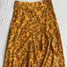 Women's Floral Print Side-Slit Midi Skirt – Flowy & Flirty Spring Wrap Skirt (M-Xxl, Black/Blue/Yellow)_ecoleips.com