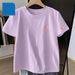 Pure Cotton Apricot Loose Short-sleeved Women's T-shirt Summer 2026 New Women's Pure Cotton Small Top Bottoming Shirt_ecoleips.com