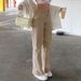 European And American Style 2022 New Solid Color Women's Jeans, Loose Fit, Slimming, High-waisted Straight Pants, Casual_ecoleips.com