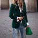 Luxury Velvet Blazer – Slim Fit Gold-Toned Suit Jacket, European Elegance For Women, Spring/Summer Office & Evening Wear_ecoleips.com