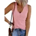 9 Colour Casual Chic Ribbed Tank Top - Everyday Sleeveless V-Neck Slight Stretch Durable Easy Care All-Season Essential_ecoleips.com